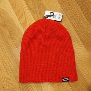 Oakley Red Beanie New